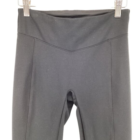 Spanx Black Leggings Size Small‎ Perforated Faux Leather Panel Inserts - Picture 2 of 10